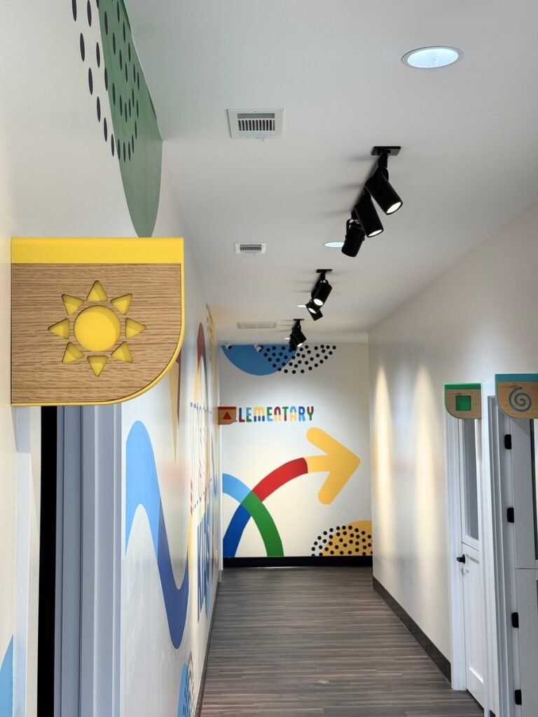 Wonder Grow wayfinding and mural design