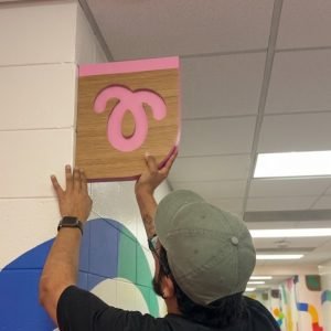Hand-painted mural artwork