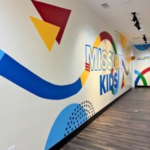 Custom mural installation