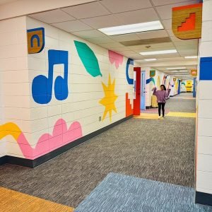 Hand-painted mural artwork